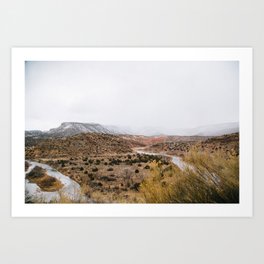 Mist in New Mexico Art Print