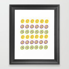 Contemporary Evil Eye Pattern No1 Framed Art Print