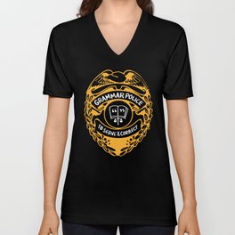 Grammar Police To Serve And Correct V Neck T Shirt