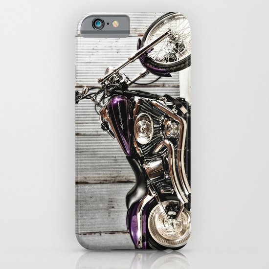 Purple Harley Softail iPhone & iPod Case