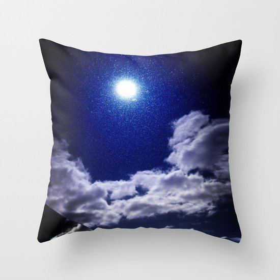Signs in the Sky Collection I- in its original deep blue Throw Pillow