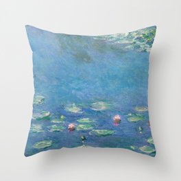 Monet Water Lilies    Throw Pillow