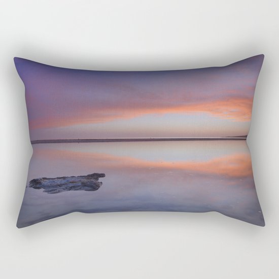 "Purple reflections at the sea". Bolonia Rectangular Pillow