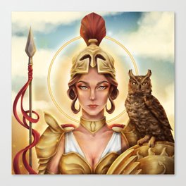 Athena Goddess of Wisdom Canvas Print