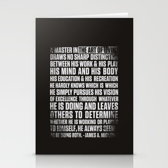 Always Be You-Black Stationery Cards
