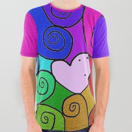 #MindfulHearts #meditation All Over Graphic Tee