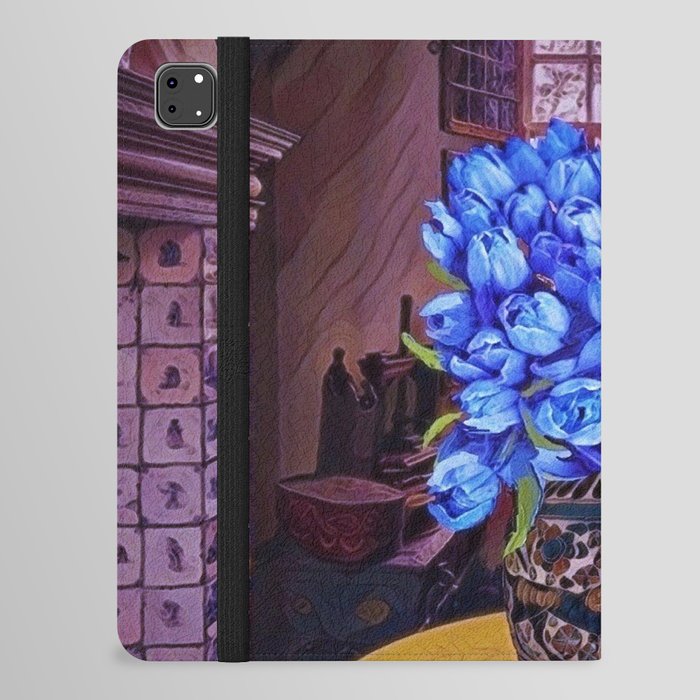 Blue Tulips iPad Folio Case