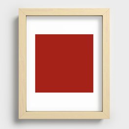Dramatic Red Recessed Framed Print