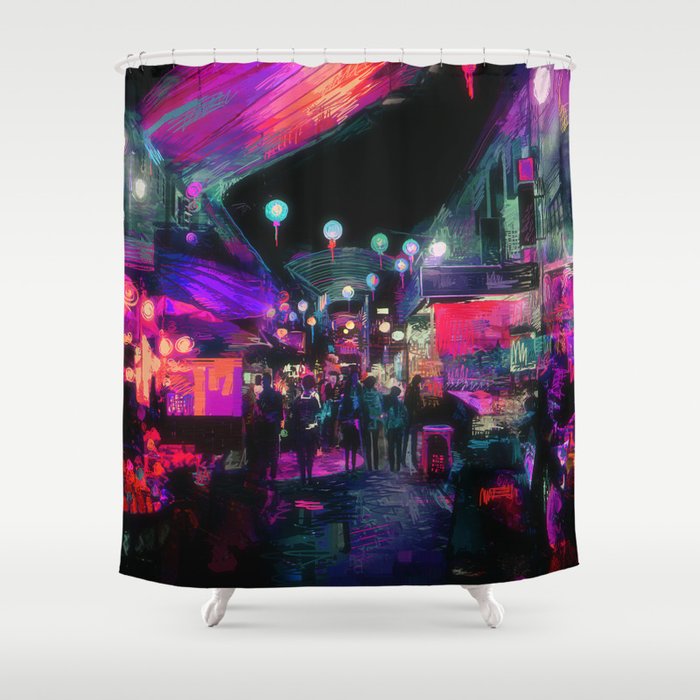 Tunes of the Night Shower Curtain