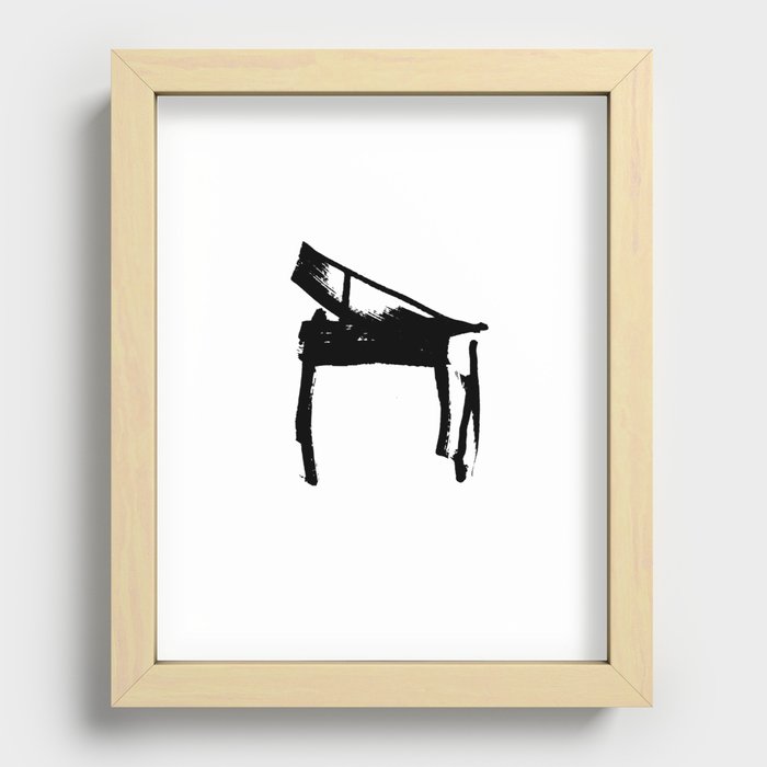 Piano Recessed Framed Print