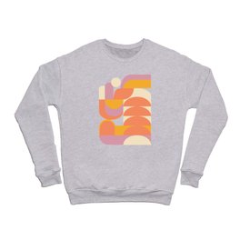 Shapes in Coral and Lilac 23 Crewneck Sweatshirt