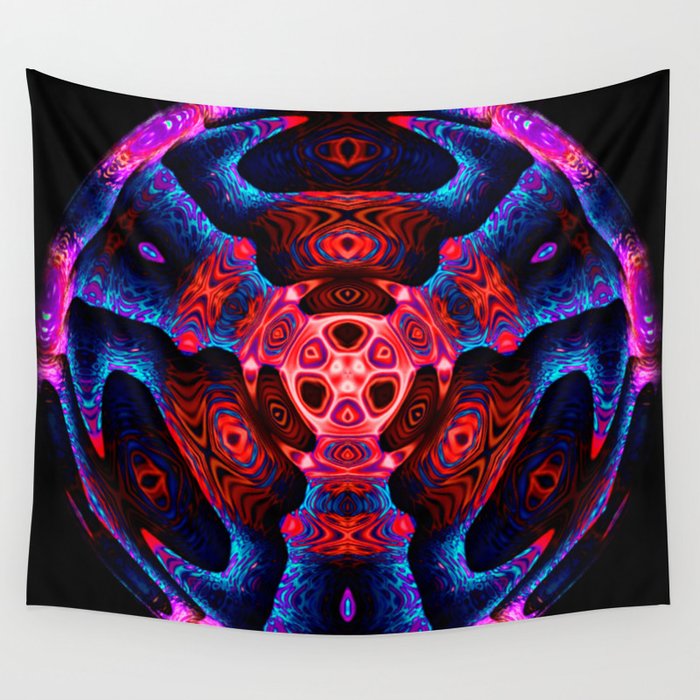 Catacombs of Thought Abstract Wall Tapestry by Metaphysical Common