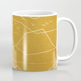 Minimalist Landscape Line Art II Coffee Mug