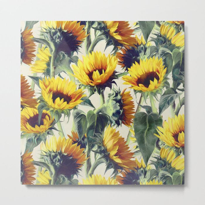 Sunflowers Forever Metal Print