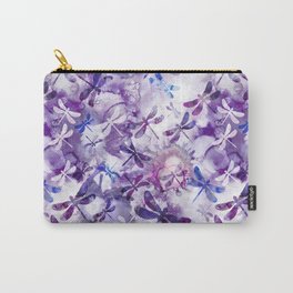 Dragonfly Lullaby in Pantone Ultraviolet Purple Carry-All Pouch