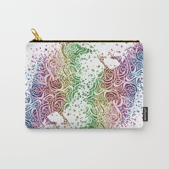 A Crow of Lace and Color Carry-All Pouch