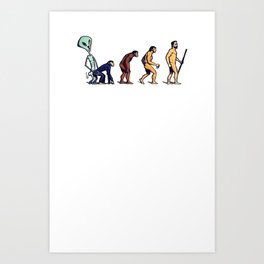 Alien Monkey Evolution Art Print