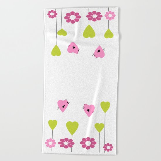Love. Beach Towel