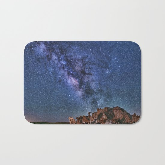 Bisti Badlands Night Sky Bath Mat