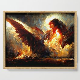Angelic Fire Serving Tray