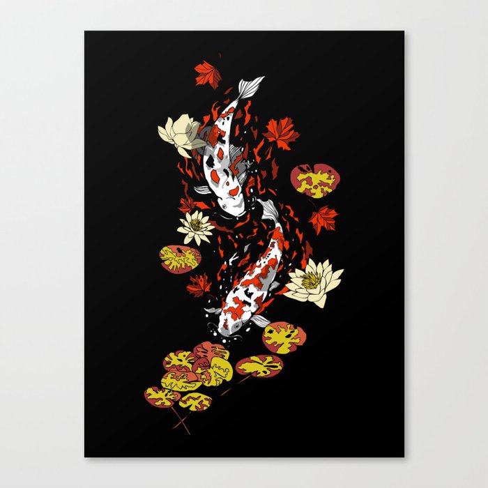 FALLING FISHES Canvas Print