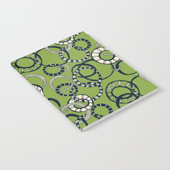 Honolulu hoopla green Notebook