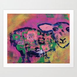 Watermelon Sheep 2 Art Print