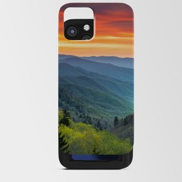 Great Smoky Mountains Gatlinburg Tennessee Mountain Sunrise Scenic Outdoor Landscape iPhone Card Case