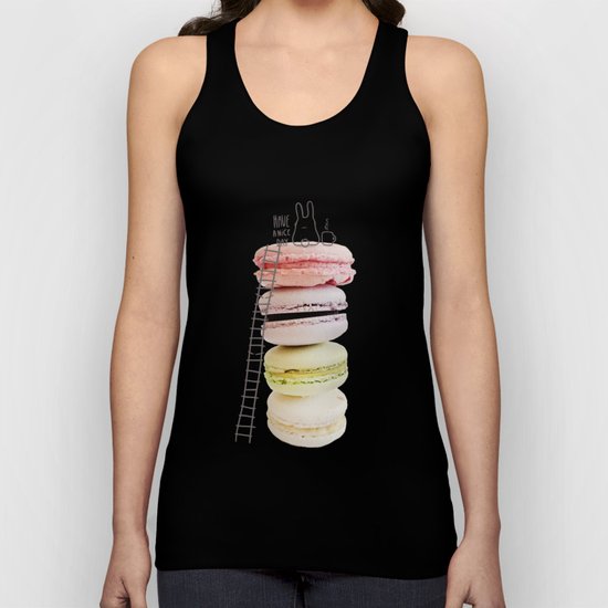 Bunny & macarons Unisex Tank Top