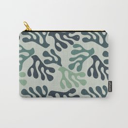 Modern Aesthetic Seamless pattern - Green Shades Carry-All Pouch | Beautiful, Seamless, Cute, Trendy, Retro, Illustration, Tropical, Fashion, Aesthetic, Bestselling 