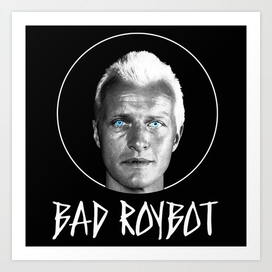 Bad Robot (White Lettering) Art Print
