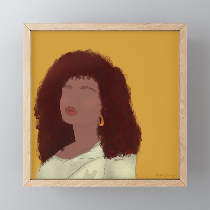 Latina Beauty Framed Mini Art Print
