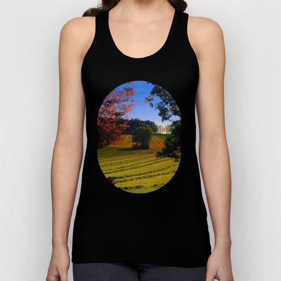 Tree watching in springtime Unisex Tank Top