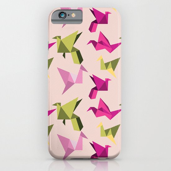 pink paper cranes iPhone & iPod Case
