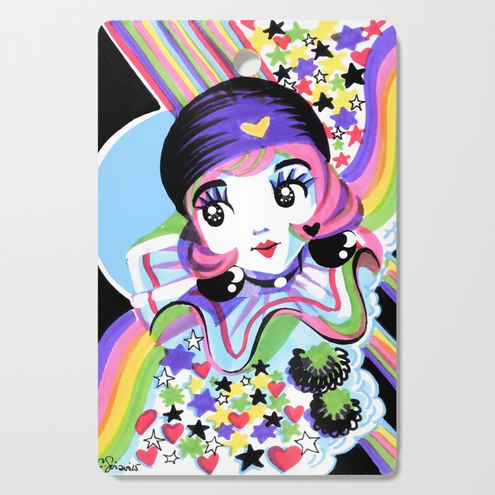 Pierette Rainbow in the Dark Cutting Board