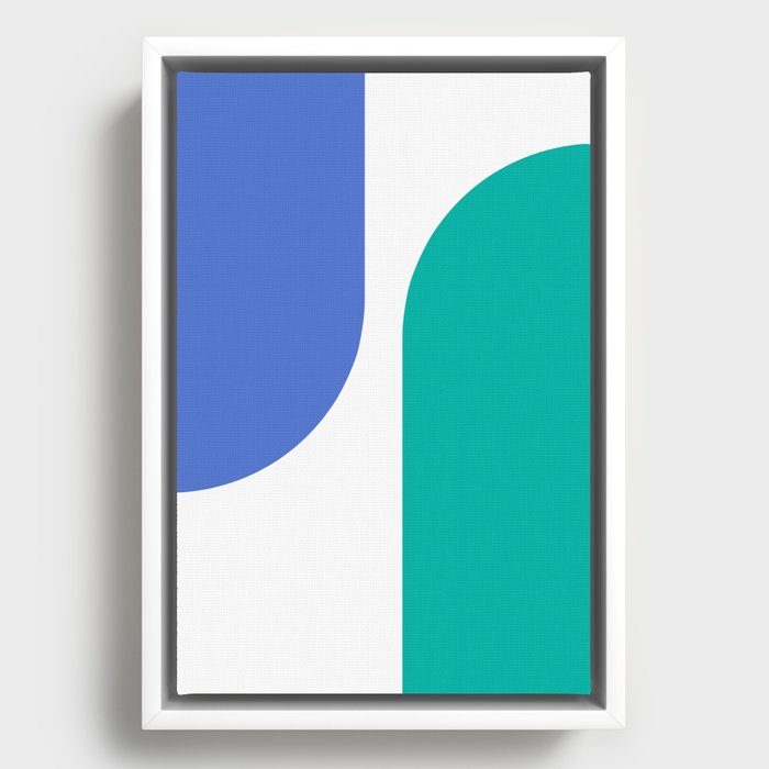 Modern Minimal Arch Abstract XLIX Framed Canvas