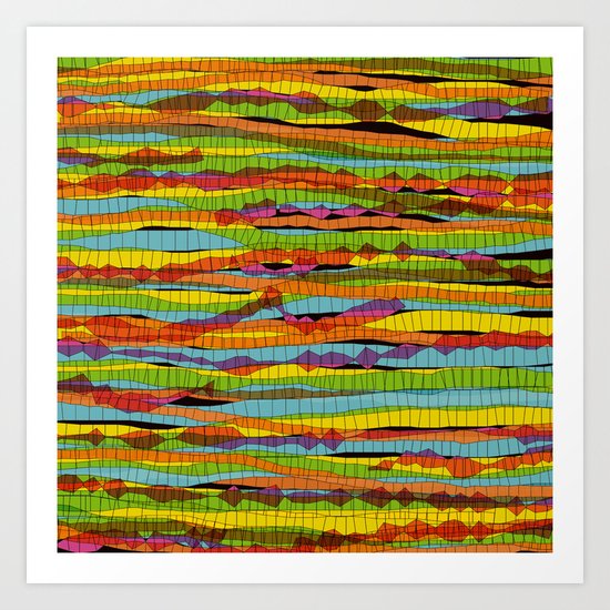 patterns - spaghettis 1 Art Print