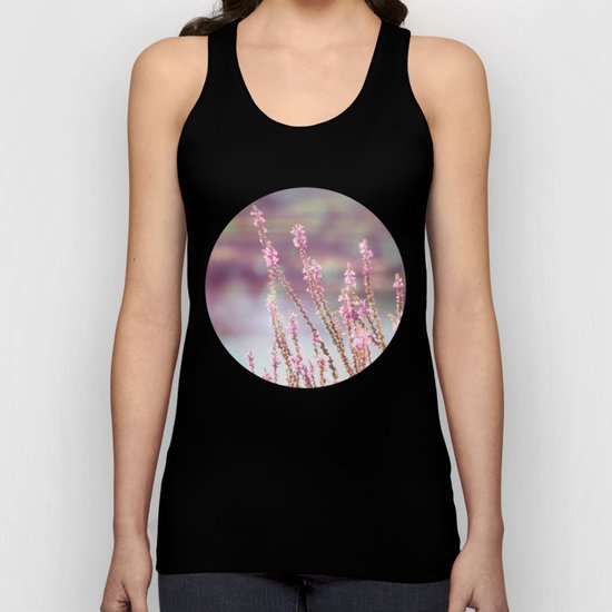 Pink flowers Unisex Tank Top