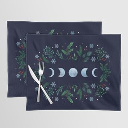 Moonlight Garden - Festive Green Placemat