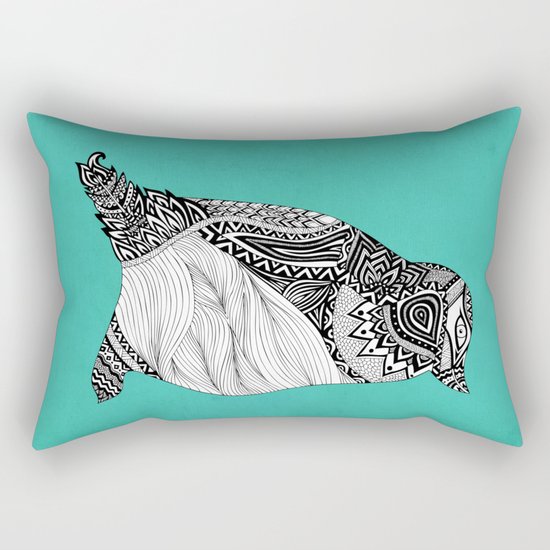 Tribal Penguin Rectangular Pillow