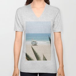Manhattan Beach California V Neck T Shirt