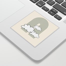 Rainbow In The Clouds Sticker