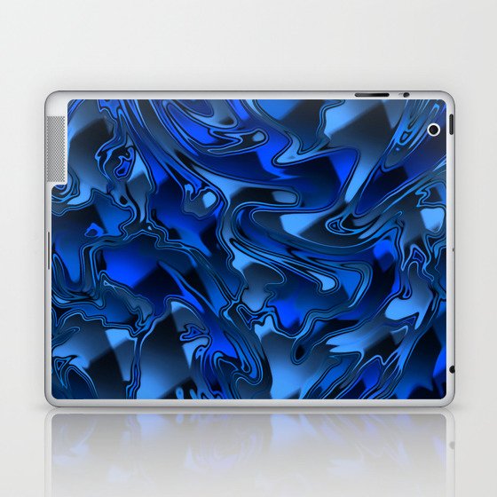 Blue Chromatic Melt Laptop & iPad Skin