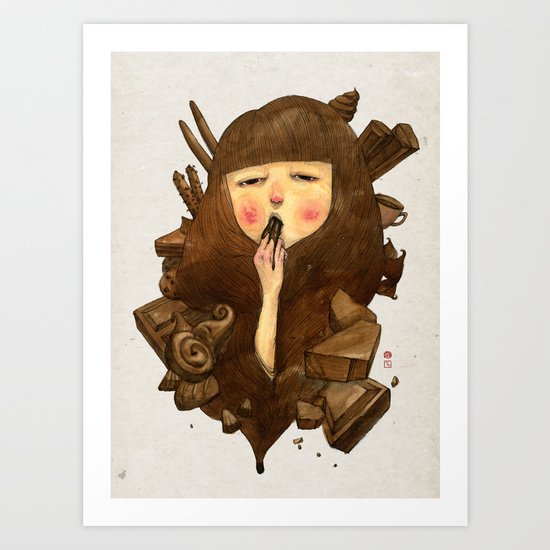 Chocoholic Art Print
