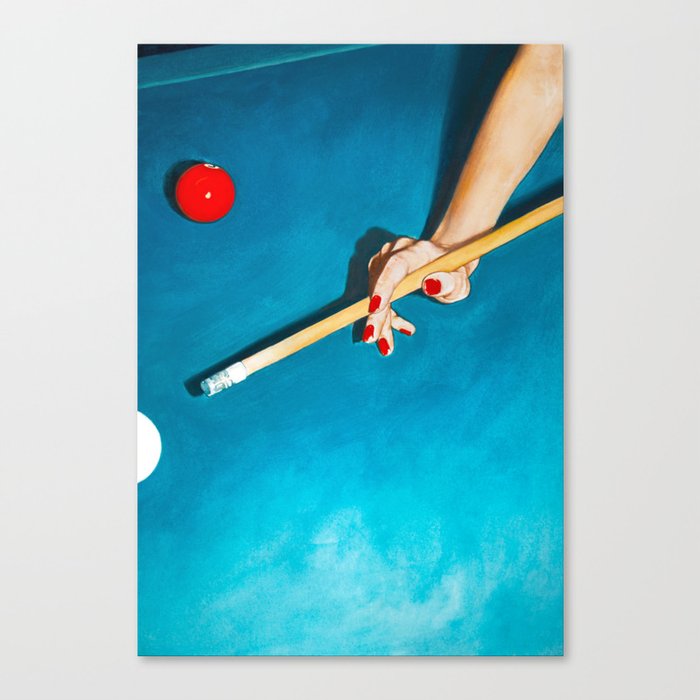 The Pool Table Canvas Print