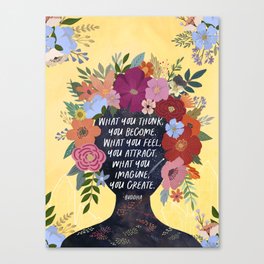 What you feel, Rumi Quote Canvas Print