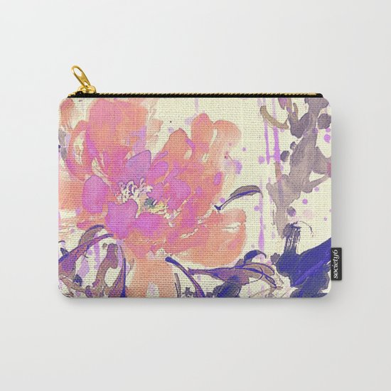 watercolor flower Carry-All Pouch