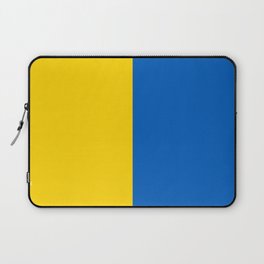 Blue and Yellow Flag Vertical Laptop Sleeve