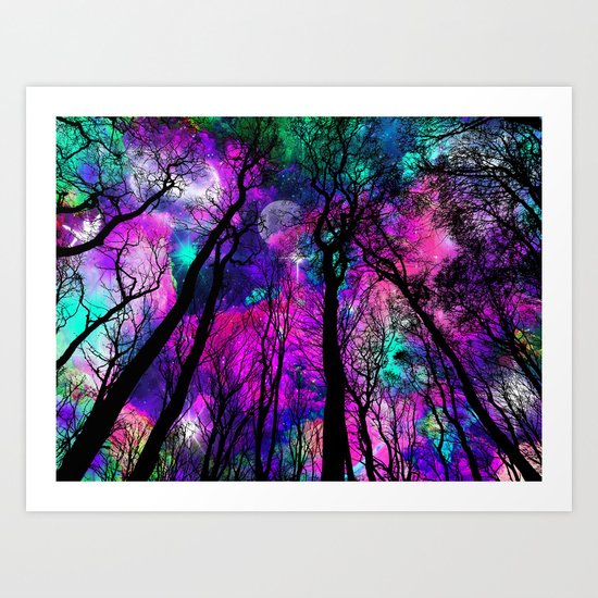 Magical forest Art Print