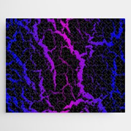 Cracked Space Lava - Blue/Pink Jigsaw Puzzle